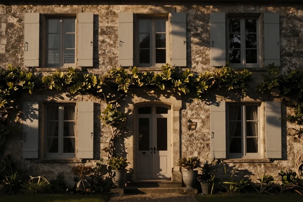 Façade de la maison d'hôtes en pierre de Guérande