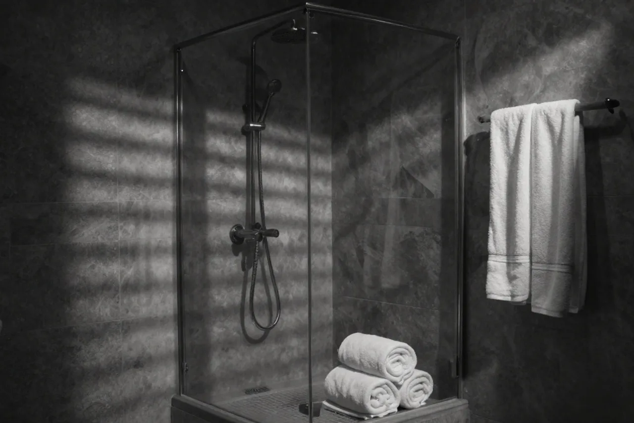 Salle d'eau privative en pierre naturelle